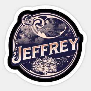 Jeffrey Name Tshirt Sticker